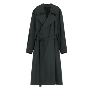 Lemaire 25秋冬深灰色长款女士风衣大衣外套正品代购CO1127LF414B