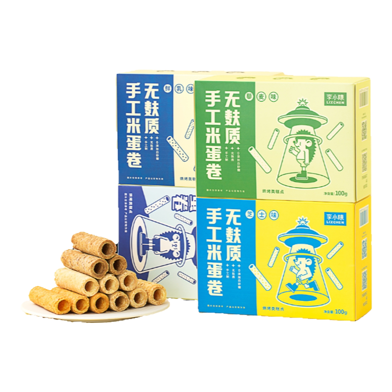 无麸质椰子卷素食蛋卷敏宝零食