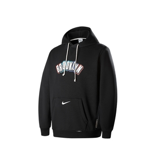 Nike耐克官方NBA成人篮网队早秋新品运动速干连帽卫衣