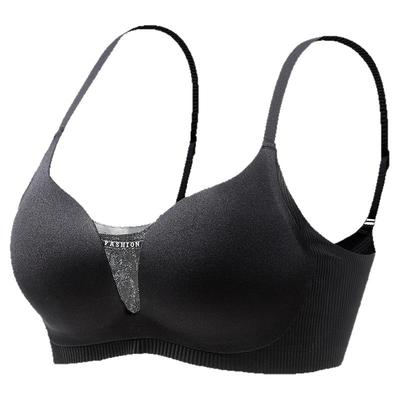 抹胸防走光内衣女小胸聚拢bra上薄下厚无钢圈收副乳调整型文胸罩