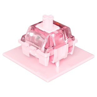 爱国心黛樱琉璃轴静音五脚线性轴体热插拔机械键盘办公码字肌无力