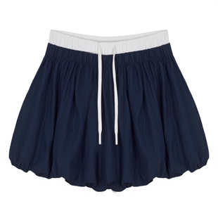 DeesseSicile X SiniNimo缪式少女风气球裙A字蓬蓬防走光半身裙女