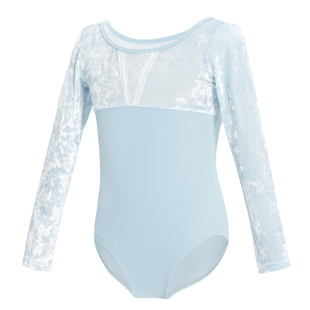 新款芭蕾舞练功服长袖女童秋冬跳舞连体衣儿童中国舞体操服训练服