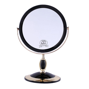 台式双面镜子7寸5倍放大欧式公主化妆镜大号摆式桌面梳妆镜