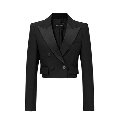 韩版截短式休闲西装女仿佛