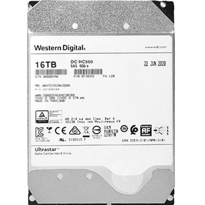 西部数据NAS企业级16TB硬盘HC550