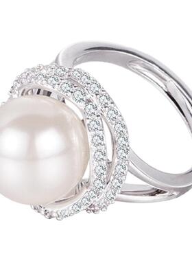 施家华子大珍珠戒指女款