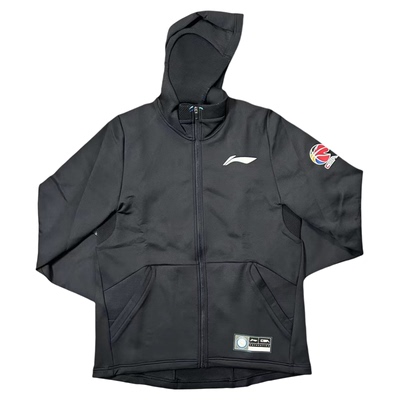 李宁篮球男连帽CBA卫衣外套