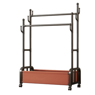 衣帽架移动挂衣架衣架家用仙人掌带轮落地客厅轻奢卧室简易晾衣架