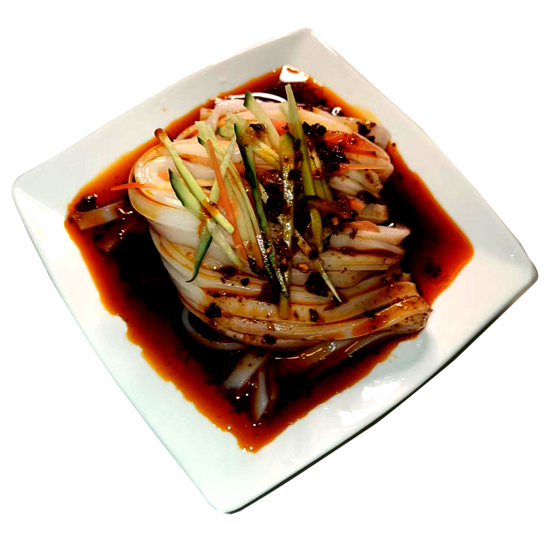 陕西汉中米皮宽凉皮城固热面皮速食懒人方便真空袋装即食大份380g