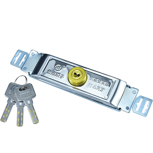 金点原子双面叶片卷帘门锁卷闸门锁中间开通用型商铺拉闸锁防盗锁