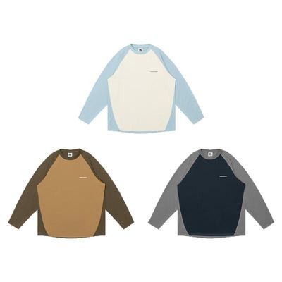 warmtrees 2025春季棉手感面料速干防晒UPF50抗紫外线插肩长袖t恤