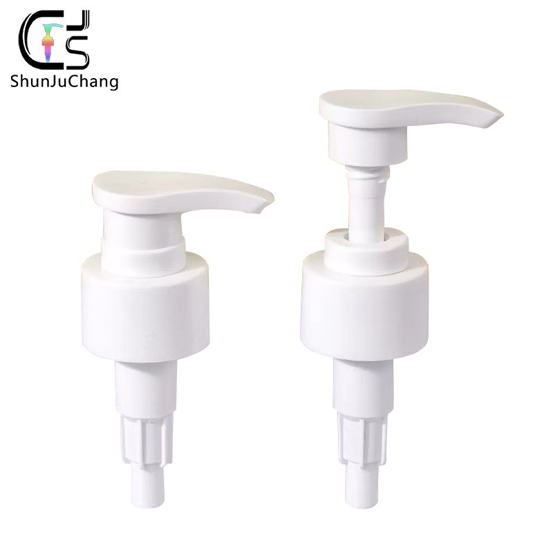 工厂现货28牙新款短通用内置泵螺旋嘴泵头2.0cc24牙分装压头扁