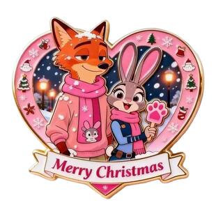 疯狂动物城周边亚克力磁吸卡通冰装饰高颜潮流可爱好剧冰箱贴礼物