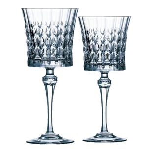 法国进口CDA 小时代奢华水晶红酒杯复古香槟杯 家用高脚酒杯套装