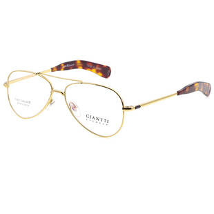 蛤蟆镜架双梁小框银边眼镜框轻纯钛宽腿近视老花男女款复古金丝边