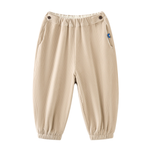 babycare儿童灯芯绒长裤宝宝绒裤男童加绒裤女童裤子加厚秋冬新款