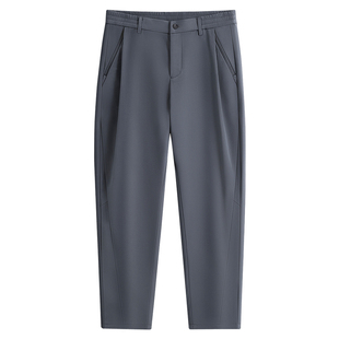 【加绒】与狼共舞休闲裤男2025秋冬款厚实保暖松紧腰锥形九分裤子