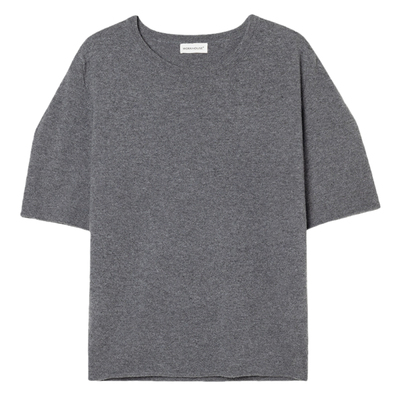 322工房羊毛羊绒针织圆领T恤