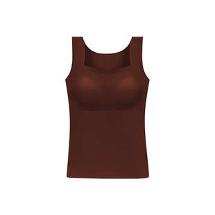 古今保暖背心女带胸垫2025新款山茶花油内衣秋冬防寒无痕打底上衣