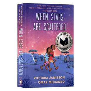 美国国家图书奖星星散落时漫画版 英文原版小说 When Stars Are Scattered 在难民营中成长的漫画小说青少年读物进口书籍 Jamieson