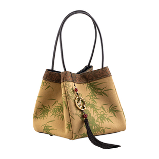 上海故事2026年香云纱新中式国风手提包包汉服旗袍送长辈妈妈礼物