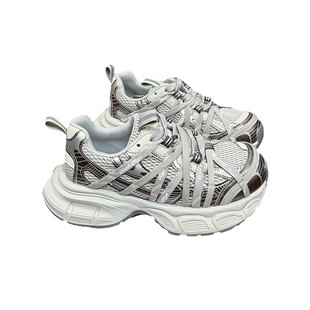 老爹鞋女款2025新款1109绑带厚底女鞋巨好看今年流行爆款运动鞋