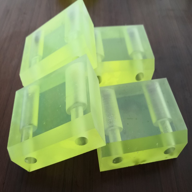 直销聚氨酯板黄色 红色 优力胶加工生产垫片PU板减震胶垫模具