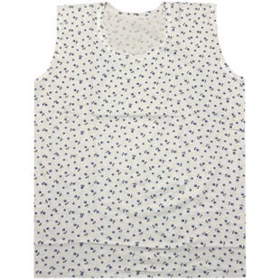 中老年人背心女士纯棉妈妈圆领打底内衣全棉大妈宽松老太太汗衫薄