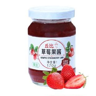 丘比草莓果酱果酱儿童早餐面包吐司烘焙