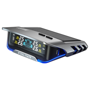 铁将军X1+胎压监测无线内外置太阳能检测表汽车轮胎报警器新款