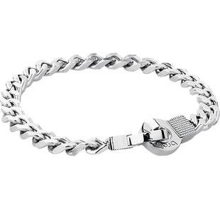 brosway轻奢钛钢古巴链男手铐链小众复古简约生日送礼男友礼物