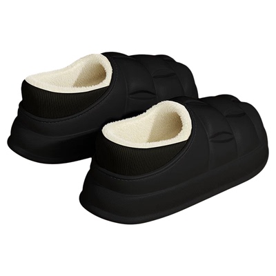 防水棉拖鞋男秋冬季2024新款