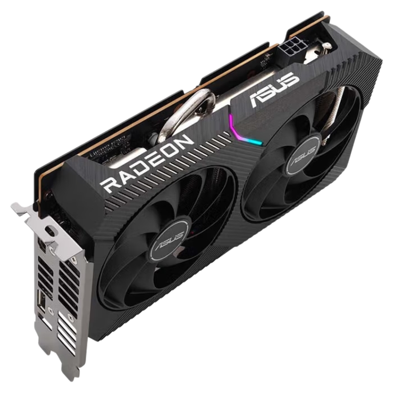 华硕（ASUS）DUAL-RX6500XT-O4G AMDRADEON 电竞游戏专业独立显卡