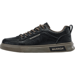 回力男鞋秋冬款2024新款鞋子男鞋冬季加绒黑色板鞋男皮面休闲鞋男