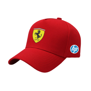 法拉F1赛车队利同款棒球帽子周冠宇鸭舌帽定制男女大头围遮阳防晒