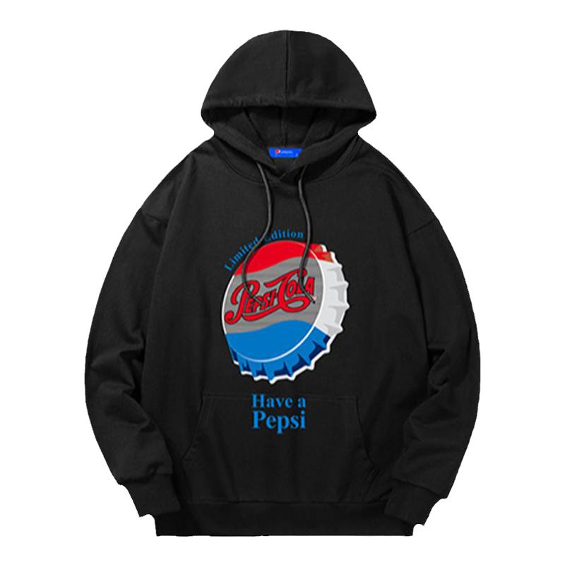 pepsi百事2025新款衣服连帽卫衣男春款连帽衫外套学生潮牌上衣女