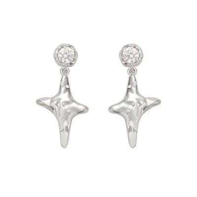 EVESENSE原创镶钻星芒简约耳环