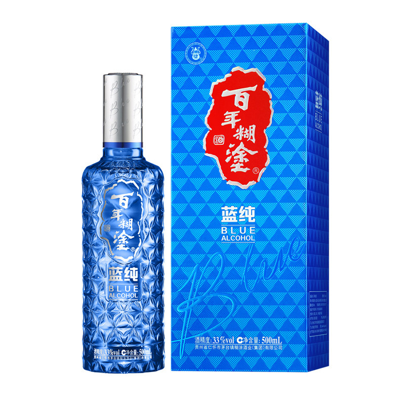 4送1百年糊涂52度浓香白酒500ml