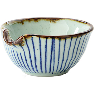 三分创意陶瓷火锅酱油碗日韩餐具蓝雨红弦系列汁碗调料碗