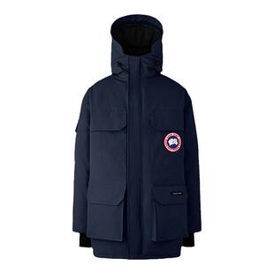CANADA GOOSE 男士大版型中长款连帽大衣鸭绒羽绒服 2051M