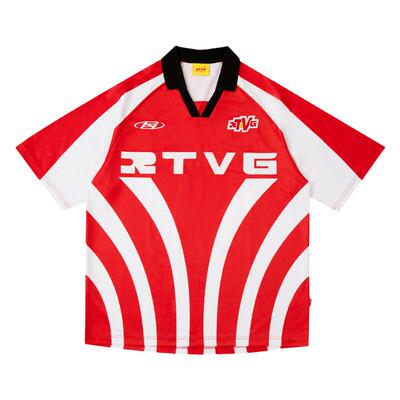 RTVG夏季短袖休闲刺绣足球POLO