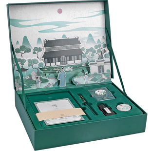 kinbor×天一阁联名手帐本套装手账礼盒中国风笔记本子新年送礼物