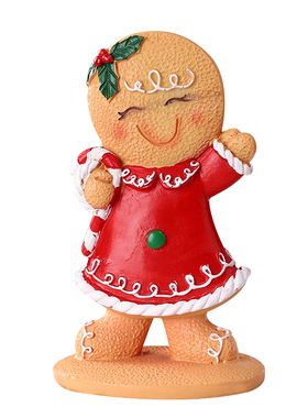 新款创意可爱姜饼人装饰品摆件