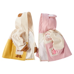 宝宝罩衣儿童男宝女宝宝羽绒服冬可外穿洋气防脏围兜男童吃饭围裙