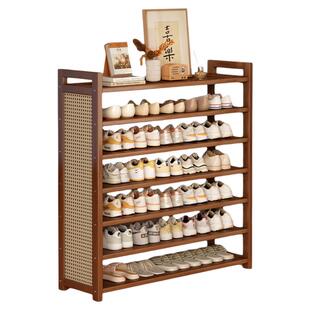 复古鞋架子家用门口多层简易鞋柜入户门鞋子收纳置物架轻奢高级感
