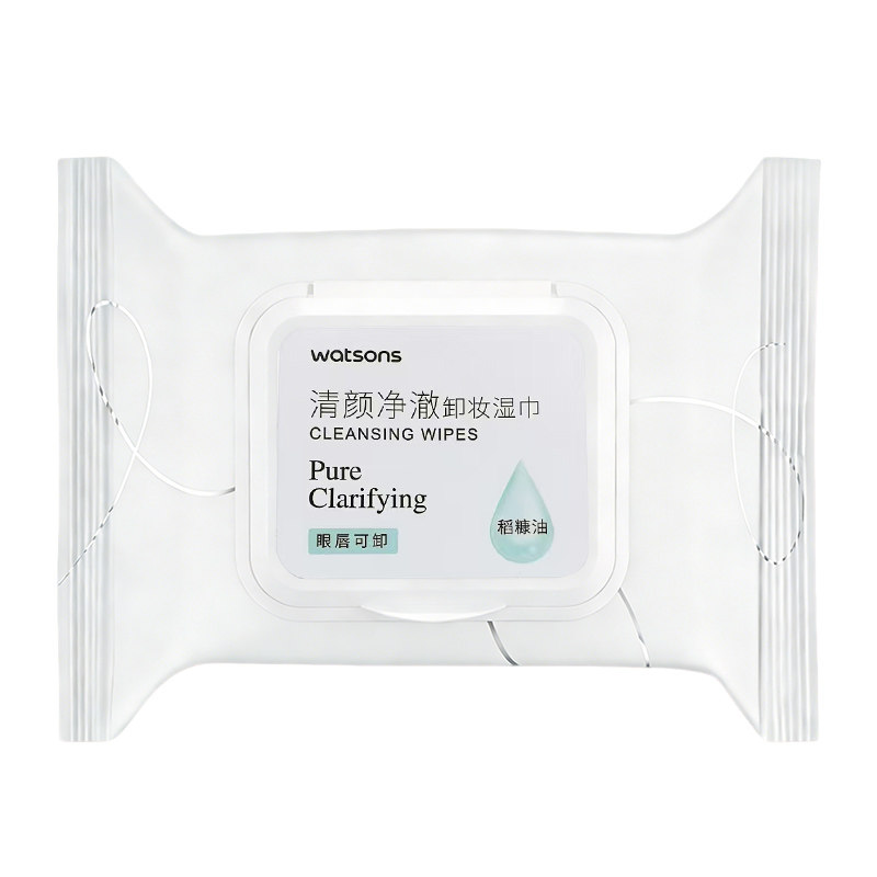 屈臣氏氨基酸温和卸妆湿巾纸抽取式无刺激一次性眼唇脸三合一正品