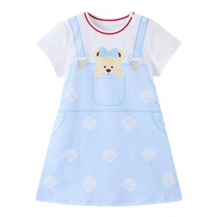 【5A抗菌】PawinPaw卡通小熊童装春夏女宝宝A版连衣裙