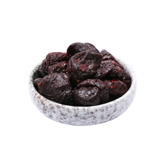 上海哈卡食品奶油味半李湿肉质柔软有核深半李蜜饯城隍庙特产商店