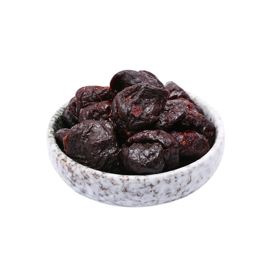 上海哈卡食品奶油味半李湿肉质柔软有核深半李蜜饯城隍庙特产商店